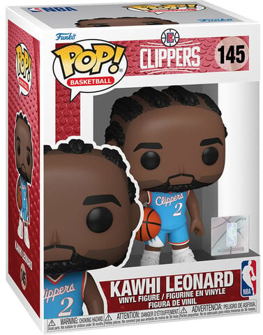 Figurine Funko Pop! N°145 - NBA : Clippers - Kawhi Leonard (ce'21)